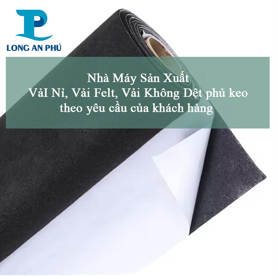 Vải Felt, Vải Nỉ, Vải Không Dệt Phủ Keo Dính Sticker